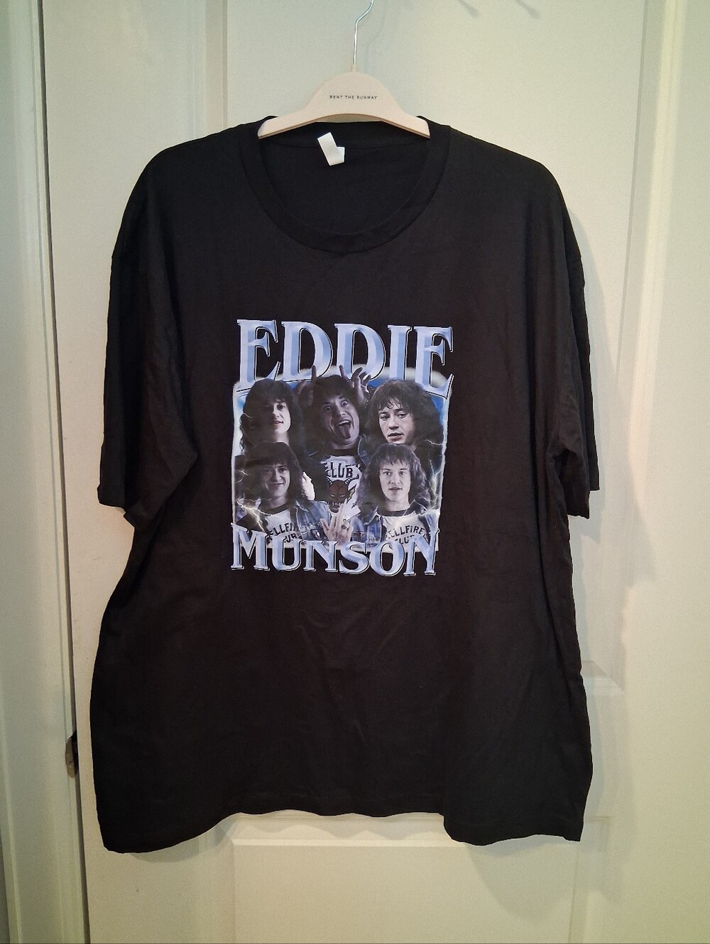 Eddie Munson Rustic United Black Crew Neck Tee with Tag